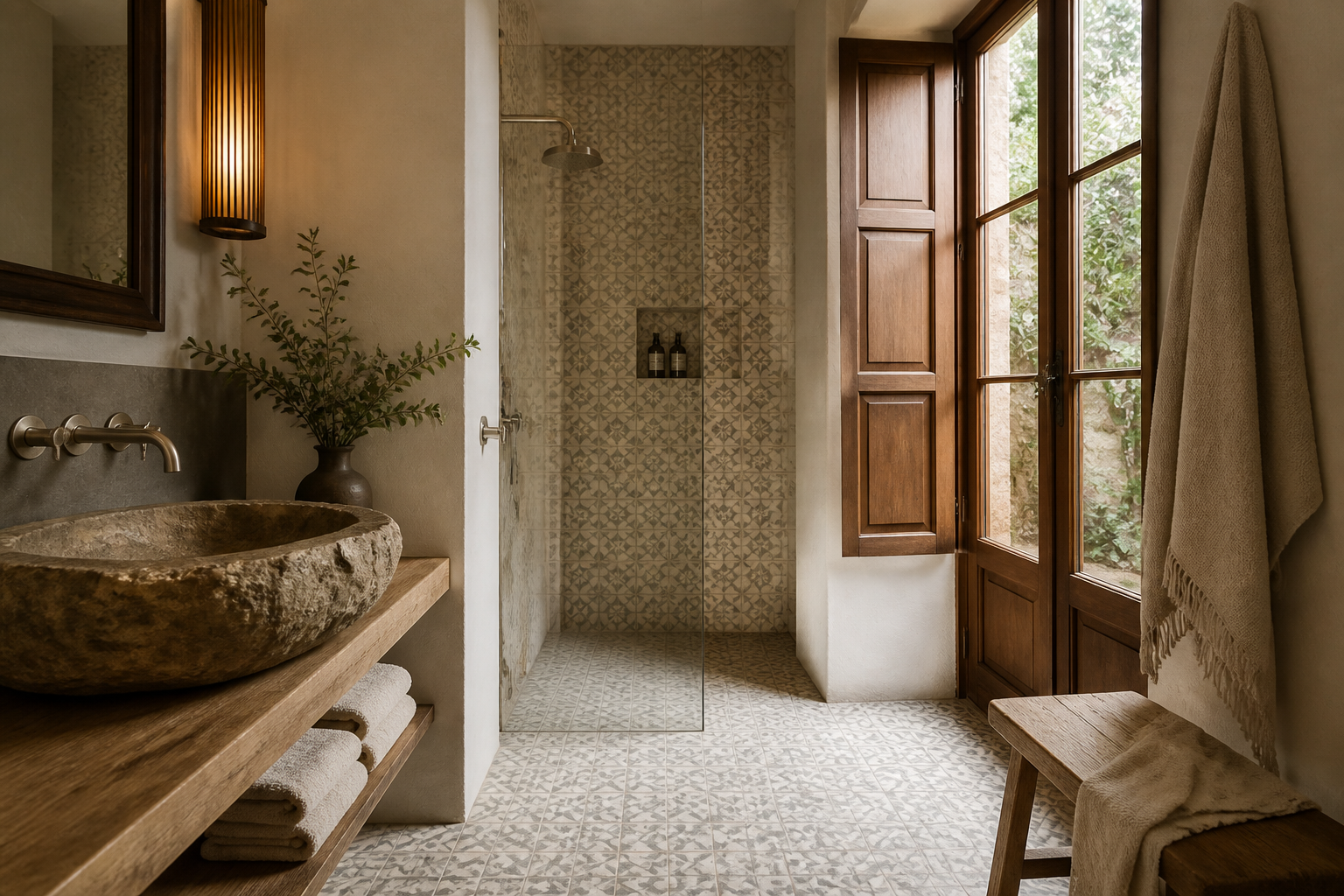 Baño de las habitaciones